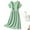 Green, variant on Women's Floral Short Sleeve Summer Maternity Nursing Breastfeeding Dress Thread Dress Thin Crewneck Breastfeeding Dress