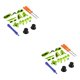 thumbnail image 2 of Tholdsy Juego de botones completamente chapados, gatillos de parachoques, reemplazo de destornillador Dpad LB RB LT RT para controlador Verde 2piezas, 2 of 6