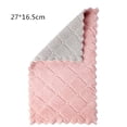 thumbnail image 3 of fastboy Dishcloth Microfiber Cloth Rags Dishes Plate Pots Bowl Tableware Non-stick Washing Towel Accessory for Kitchen Pink Coffee 1Set, 3 of 6