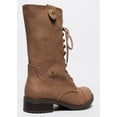 thumbnail image 3 of Soda ORALEE Lace Up Fold Over Military Style Combat Boot, 3 of 4