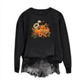 thumbnail image 4 of Inverlee Women's Thanksgiving Sweatshirts Plus Size Turkey Pumpkin Graphic Sweatshirt Trendy Long Sleeve Soft Shirts Round Neck Dressy Casual Tops Outfit, 4 of 4