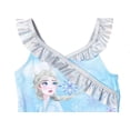 thumbnail image 3 of Traje de baño de una pieza para niña pequeña Disney Frozen Elsa, azul, 3T, 3 of 8