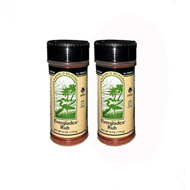 Everglades Seasoning Rub All Purpose 2 Pack (6oz) Barbecue Grilling