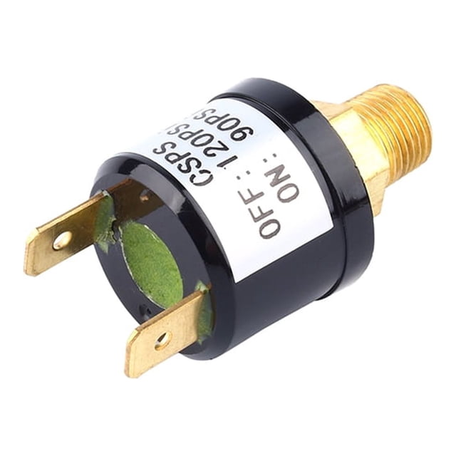 Commutateur de Pression d'Air Résistant de la Vanne de Commande de Pression du Compresseur d'Air 90 - 120 PSI 1/8 -27NPT AC 110-220V DC 6-36V