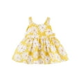 thumbnail image 4 of Odeerbi Baby Girl Clothes Girls Dresses Toddler Kids Cute Summer Flowers Print Bow Sleeveless Dress Skirt Hat Suit, 4 of 9
