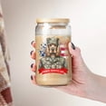 thumbnail image 4 of Happy Father's Day Honoring Veterans Cocker Spaniel in Army Uniform 16oz Glass Cup Mug Cockers Dog Lover Gifts Glass Can with Bamboo Lid and Straw - 13007, 4 of 5