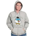 thumbnail image 3 of Feeling Cute IDK Meme Mr. Owl Funny Zip Hoodie Sweatshirt Women Brisco Brands S, 3 of 6