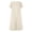 Khaki, variant on Tshirt Dress Women Cotton Linen Lightweight Short Sleeve Crewneck Loose Fit Flowy Maxi Dress Summer Lounge Dress