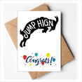 thumbnail image 1 of Black Antelope Animal Outline Natural Wedding Cards Congratulations Greeting Envelopes, 1 of 3
