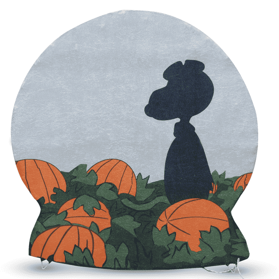 ProductWorks 36 Inch 2D Halloween Globe Peanuts Halloween Decorations, It's the Great Pumpkin Charlie Brown Decorations, Snoopy Halloween Decorations, Charlie Brown Halloween Decorations