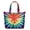 Colorful Tie Dye Pattern-1, variant on Colorful Tie Dye Pattern Large Weekend Travel Bag, Canvas Overnight Shoulder Bag with Zipper & Pockets, Heavy Duty Canvas for Travel Work School,22” X 12" X 18"