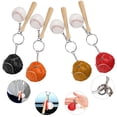 thumbnail image 4 of Fashion Key  Chain, 4pcs Keychain, Sport Baseball-loving Key Children For Bags, 4 of 8