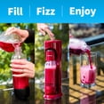 thumbnail image 3 of Drinkmate OmniFizz Sparkling Water and Soda Maker, Carbonates Any Drink, with 60L CO2 Cylinder (Royal Red), 3 of 8