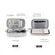 thumbnail image 5 of Bolsa de Almacenamiento PortáTil de Dos Niveles para Productos Digitales: Organizador de Viaje para Cables USB, Auriculares y Accesorios, Color Gris, 5 of 5