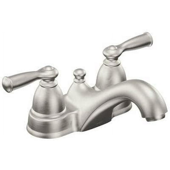 Moen WS84912SRN Banbury Lavatory Faucet, 2-Handle, Brushed Nickel - Quantity 2