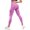 Pink, variant on Women's High Waist Yoga Leggings Scrunch Butt Workout Pants Deep V Waist V Back Peach Hip Lifting Full Length Tummy Control Gym Trousers
