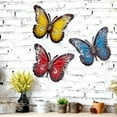 thumbnail image 5 of CHAO Piezas Mariposa de Metal Decoraciones de Pared de Mariposas de Metal Arte de Pared de Mariposas de Metal Decoración de Pared de Jardín de Mariposas de Metal para Valla de Jardín Sala de Estar Dec, 5 of 5