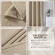 thumbnail image 4 of Cortinas opacas con diseño sofisticado y de bajo consumo energético, con ojales en la parte superior, cortinas aislantes y que oscurecen la habitación, ojales plateados de 1,6 pulgadas, 2 paneles en, 4 of 5