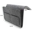 thumbnail image 2 of Multi-layer Large Capacity Pockets Bedside Door Hanging Storage Bag Lovely Home and Dormitory Organizer (Grey), 2 of 3