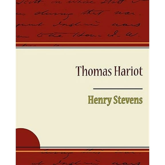 Thomas Hariot (Paperback)