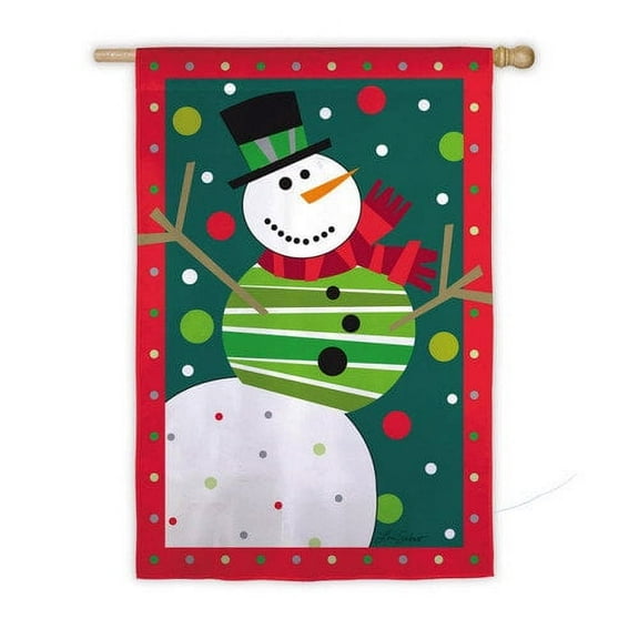 Flag, Sub, House Size Flag, Snowman Fiesta