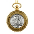 thumbnail image 2 of American Coin Treasures Silver Walking Liberty Half Dollar Men's Pocket Watch, 2 of 6