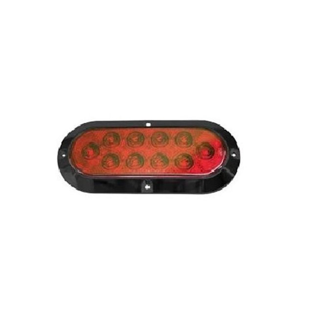 Innovative Lighting 3005.3248 6 in. A Mené la Lumière Ovale de Queue&44; Rouge