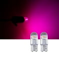 thumbnail image 4 of T10 194 LED Light Bulb Pink 168 2825 W5W T10 Wedge COB Bulbs Error Free for Car Dome Map Door Courtesy License Plate (Pack of 10 ), 4 of 5