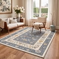 thumbnail image 5 of GENIMO 2'x7' Runner Rug, Machine Washable Non Slip Low Pile Hallway Runner Rug for Kitchen Laundry Room, Vintage Vintage, Dusty Blue Cream, 5 of 5