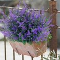 thumbnail image 4 of 10 paquetes de flores artificiales Sincero plantas de lavanda falsas 15 pulgadas para decoración de porche, 4 of 5