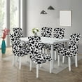 thumbnail image 3 of Chair Covers for Dining Room Set of 6, Stretch Dining Chair Cover 6 Pieces, Washable Kitchen Parsons Chair Slipcovers 6 Pack, Removable Seat Protector for Home and Party, 3 of 5