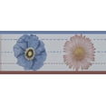 thumbnail image 1 of Papier Peint Autocollant Beige Brun Mauve à Fleurs Bordure Florale Design Rétro, Rouleau 33 Pi x 4 Po, Auto-Adhésif, 1 of 4