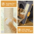 thumbnail image 5 of PAWZ Road 41" Cat Tree Condo with Hamock, Cat Scratcing Post Tower Ramp for Indoor Cats,Dark Gray, 5 of 8