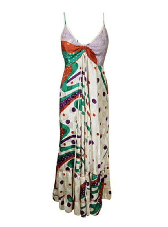 Mogul Soft Maxi Dress Beige Floral Summer Dresses S/M/L