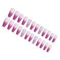 thumbnail image 3 of Length Coffin Fake Nail Scratch Resistant Press-on Fingernails Removable Trimble Nail Tip Adjustable Manicure Stickers Girls Type 14, 3 of 8