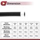 thumbnail image 5 of Ofertas Únicas 1 Pcs Manguera de Línea de Combustible Manguera de Vacío Manguera de Combustible Automotriz 10mm 3/8"(ID) 16mm/5/8"(OD) 200cm/6.5ft(L) Goma NPR, Trenzado de Nylon, 5 of 7