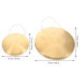 thumbnail image 5 of CIMAXIC Party 1 Set Gong Musical Instruments Metal Cymbals Gong Metal Hand Gong Musical Gong Instrument for Festival Celebration Party 10cm 15cm,5.91"X5.91"X0.43", 5 of 5