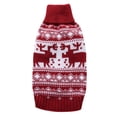 thumbnail image 1 of Suéteres navideños Ropa de punto de invierno para mascotas Abrigos cálidos clásicos Suéter para Kitty PuppyMyd59 código rojo 2xl, 1 of 6