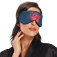 thumbnail image 2 of IAUYY Sleep Mask, Super Soft Eye Masks with Adjustable Strap, Lightweight Comfortable Blindfold,Perfect Blocks Light for Men Women Red Highlights Adorn, 2 of 7