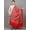 True Red, variant on Wool Shawl from Amritsar with Chain Stitch Thread Embroidered Leaves Vine – Jet Black