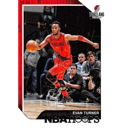 Trail Turner Shell - 2018-19 Panini Hoops #208 Evan Turner Portland Trail Blazers Basketball Card