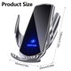 thumbnail image 4 of Muyoka Cargador inalámbrico para automóvil Rotación de 360° Soporte para teléfono con ventilación de aire para automóvil Soporte para teléfono para automóvil con sujeción automática con 3 cabezales de Muyoka Hogar, 4 of 7
