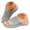 Grey, variant on Women's Rhinestones Platform Slides Sandals Knit Fashion Comfortable Open Toe Slip On Summer Walking Slippers (6.5,Grey)