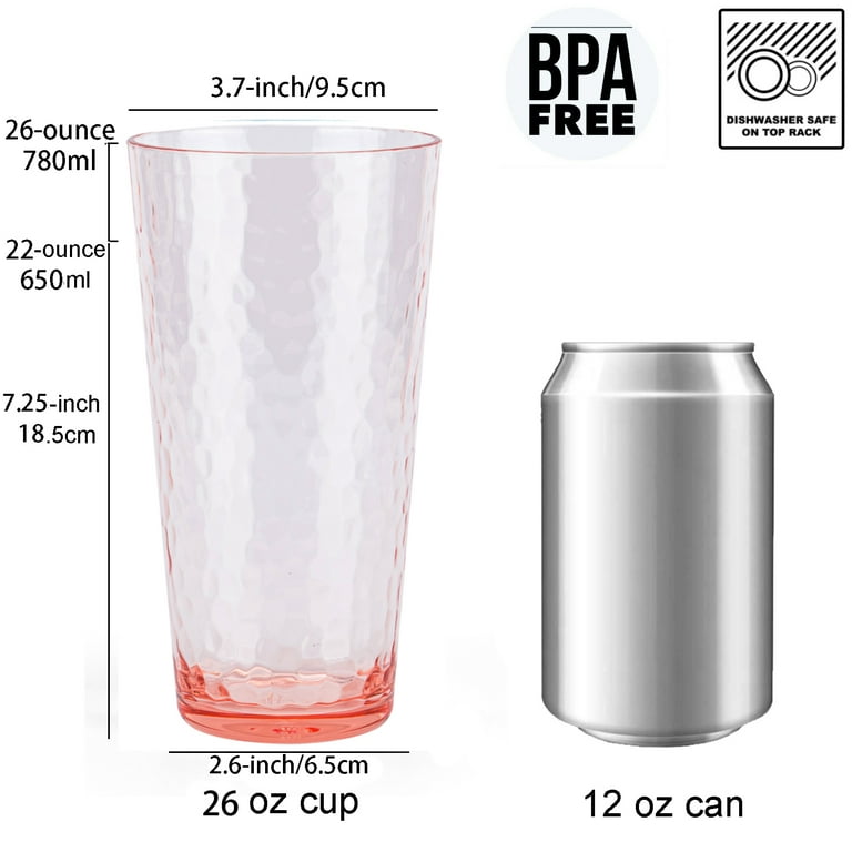 Honla 10 oz Small Drinking Glasses,BPA Free Cups,Unbreakable Plastic  Tumblers,Set of 10 Highball Wat…See more Honla 10 oz Small Drinking  Glasses,BPA