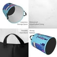 thumbnail image 4 of LNWH Laundry Basket, Pixel Store Pattern Foldable Laundry Hamper With Handles Waterproof, Medium, 4 of 8