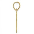 thumbnail image 2 of 14k Yellow Gold Polished Etched Finish Number 87 Charm Pendant, 2 of 4
