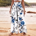 thumbnail image 2 of Sexlip Womens Vintage Floral Print Spaghetti Strap Sleeveless Loose Jumpsuit Wide Leg Pants Vibrant Stylish Everyday Outfit Green XXL, 2 of 5
