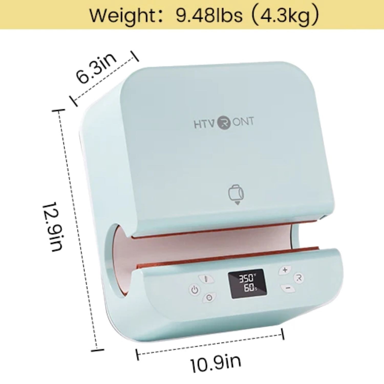 HTVRONT Automatic Mug Heat Press Machine Bundle, Tumbler Transfer Sublimation DIY Print Cup Mug, w/8Pack Sublimation Glass Blanks