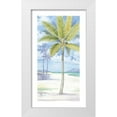 thumbnail image 3 of Paul Brent 10x14 White Modern Wood Framed Wall Art Titled - Palm Island II, 3 of 5