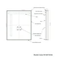 thumbnail image 7 of Dyconn Faucet Solar Horizontal/Vertical Wall Mounted Backlit LED Bathroom Vanity Mirror (30" W X 36" H), 7 of 7